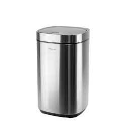 Кош с TOUCH механизъм 12л 25,2x25xh42,4см хром HOME-(104512-002) - Horecano