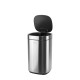 Кош с TOUCH механизъм 12л 25,2x25xh42,4см хром HOME-(104512-002) - Horecano