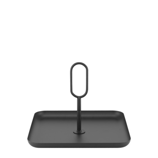 Метален щендер квадратен 24,5x24,5xh18,5см MATT BLACK (HC-85229) - Horecano