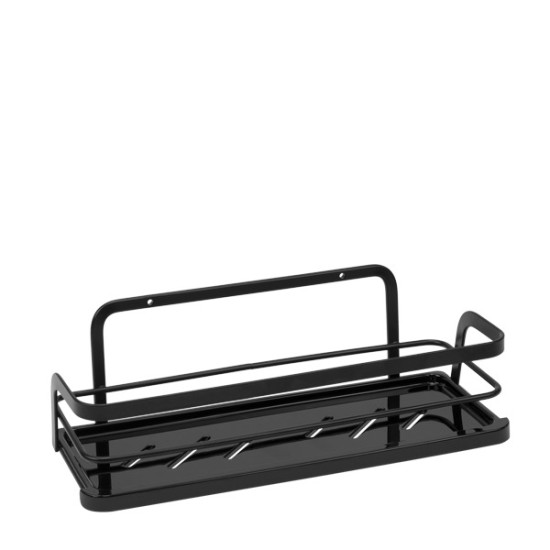 Етажерка за баня 26,4x10,8xh8,5см черна HOME-(110497-001) - Horecano