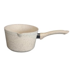 Алуминиева касерола за мляко кремава ф14см HR-GRANITE (ESLDGR0214001) - Hascevher