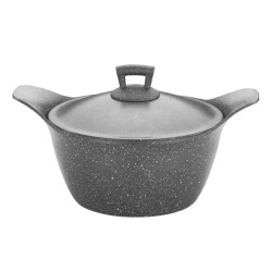 Алуминиева плитка тенджера с незалепващо покритие  26х8см 3.9л  SAPPHIRE GRANIT-(ETTALU0326001) - Hascevher