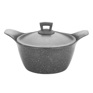 Алуминиева плитка тенджера с незалепващо покритие  26х8см 3.9л  SAPPHIRE GRANIT-(ETTALU0326001) - Hascevher