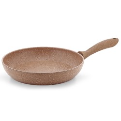 Алуминиев тиган с незалепващо покритие 28см кафяв HR-GRANITE-(ETVDGR0328001) - Hascevher