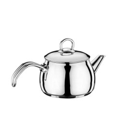 Иноксов чайник с метална дръжка ф10.5xh11см 1л Mini HR-HOME PERFECT-(4CYD024) - Hascevher