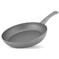 Алуминиев тиган с незалепващо покритие ф26xh5см сив HR-GRANITE ROSY-(ETVDGR022602) - Hascevher