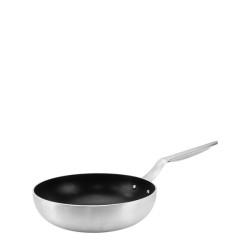 Тиган с незалепващо покритие и индукционно дъно WOK ф30xh8,5см HR-PROFEX PLUS-(STVDGR0530005) - Hascevher
