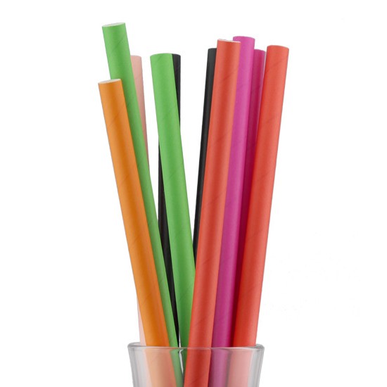 Хартиени сламки Bubble Tea, ф1,2x26см, 50бр, микс цветове, BARWARE-(HC-210420) - Horecano