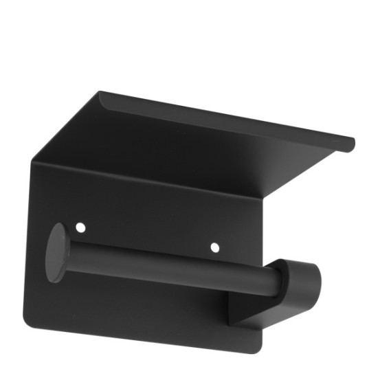 Държач за тоалетна хартия с поставка 10x14xh9,5см BLACK (HC-931247) (242923-3) - Horecano