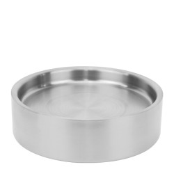 Метално плато с двойни стени ф21,5xh6см VINTAGE SILVER OLD FASHIONED-(HC-931299) (242985-1) - Horecano