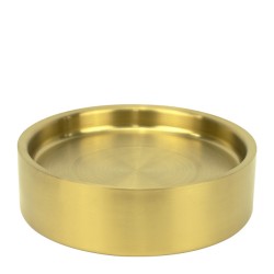 Метално плато с двойни стени ф21,5xh6см VINTAGE GOLD CHARM-(HC-931300) (242985-2) - Horecano