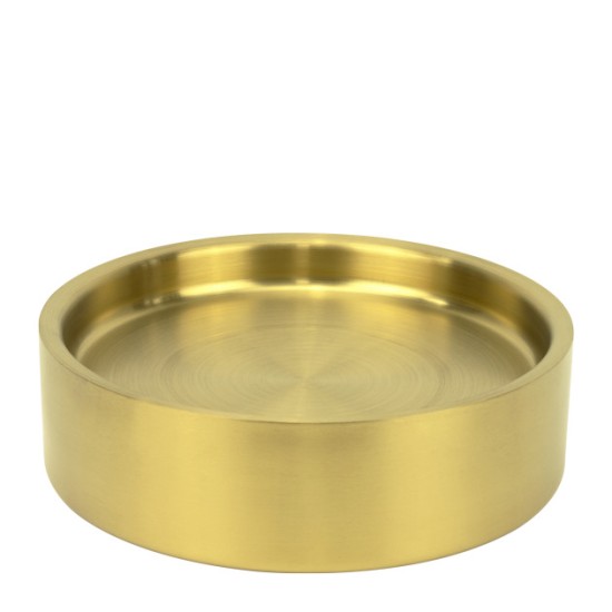 Метално плато с двойни стени ф21,5xh6см VINTAGE GOLD CHARM-(HC-931300) (242985-2) - Horecano