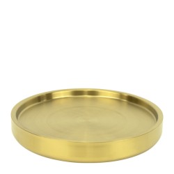 Метално плато с двойни стени ф28xh4см VINTAGE GOLD CHARM-(HC-931302)(242987-2) - Horecano