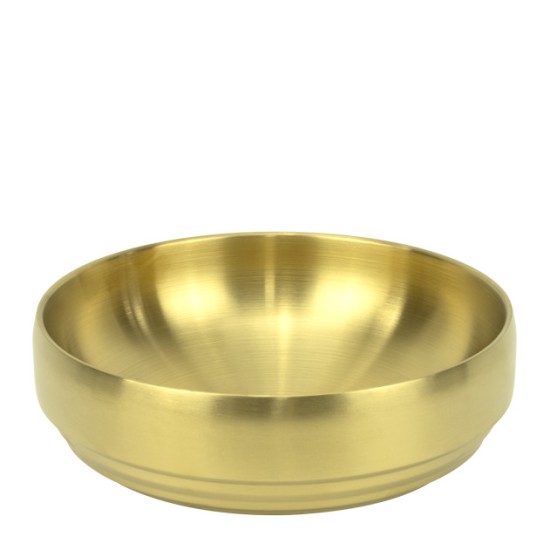 Метална купа с двойни стени ф24xh8,8см VINTAGE GOLD CHARM-(HC-931304)(242989-2) - Horecano