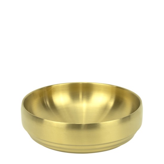 Метална купа с двойни стени ф22xh7,8см VINTAGE GOLD CHARM-(HC-931306)(242991-2) - Horecano