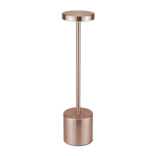 LED лампа за маса ф8xh34см ROSE GOLD (HC-931435) (243006-4 ) - Horecano