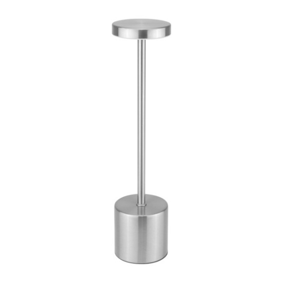 LED лампа за маса ф8xh34см SILVER (HC-931436) (243006-5 ) - Horecano