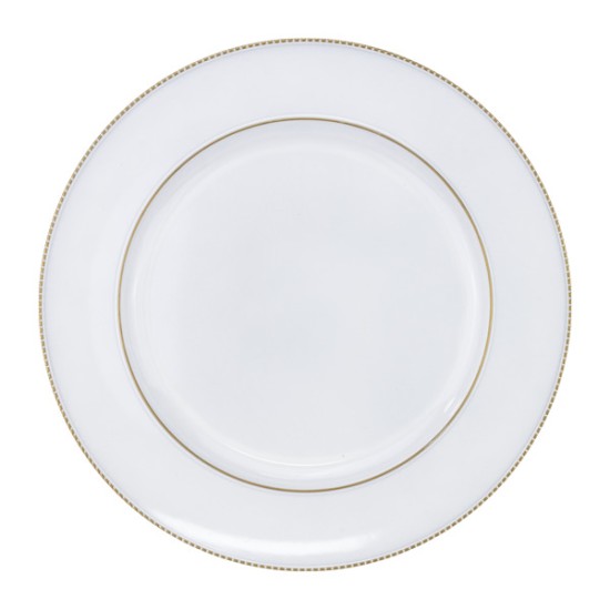 Подложна чиния със златен кант PVC ф33см WHITE (HC-931457) (243131) - Horecano