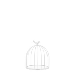 Дисплей огледален тип клетка ф20xh24см QUINN WHITE-(HC-931493) (BX212-3) (242998-3) - Horecano