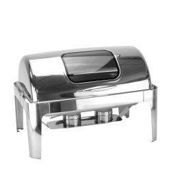 Иноксово Бен Мари с прозрачен капак  GN 1/1 45х64х43см HORECANO-(0193554)