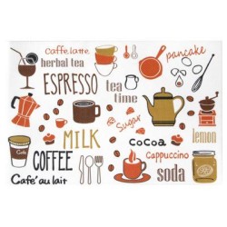 Подложка за хранене COFFEE TIME 45x30см PVC (0193668) - Horecano