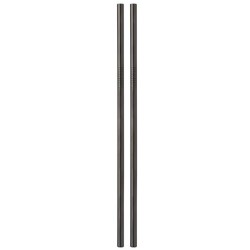 Метални сламки прави 6 бр. черни BARWARE-(HC-93912) 194571 - Horecano