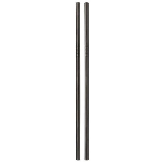 Метални сламки прави 6 бр. черни BARWARE-(HC-93912) 194571 - Horecano