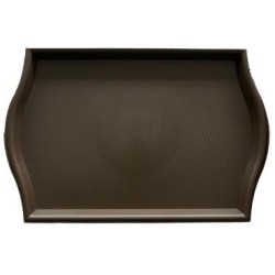 Пластмасова табла за сервиране с неплъзгащо покритие кафява 30,5x45x1см. JW-E1218P - Horecano