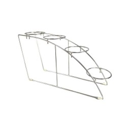 Иноксова поставка за големи буркани на 4 етажа 19x53xh32,5см HORECANO(901300SS)