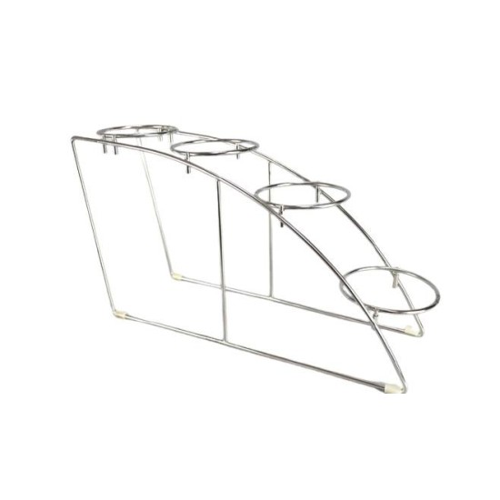 Иноксова поставка за големи буркани на 4 етажа 19x53xh32,5см HORECANO(901300SS)