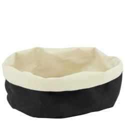 Текстилен панер овален BLACK-LATTE 25x18xh12см (AS-04B) - Horecano