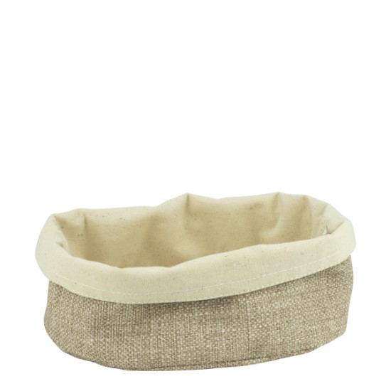 Текстилен панер овален BEIGE 20x15xh10см (PB003) - Horecano