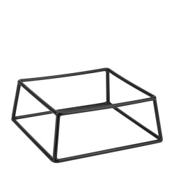 Метална стойка / дисплей с неплъзгащо покритие 20x18xh8см черна (905903BK) - Horecano