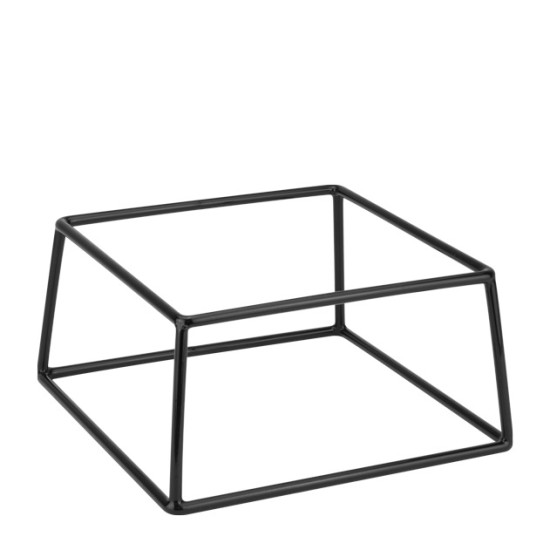 Метална стойка / дисплей с неплъзгащо покритие 20x18xh10см черна (905904BK) - Horecano