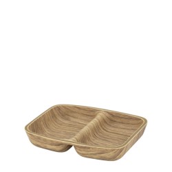 Рамекин с две отделения, квадратна, 7,2x8,6xh1,8см, полистирен, WILLOW BUFFET-(10263-CW) - Еvelin
