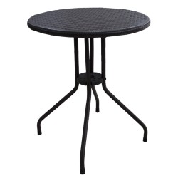 Кръгла маса ф60xh74см PLASTICWOOD кафява TB-(RZY-60KD) - Horecano
