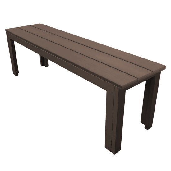 Пейка 140x28,5xh42см PLASTIC WOOD кафява TB-(SBK-140) - Horecano