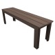 Пейка 140x28,5xh42см PLASTIC WOOD кафява TB-(SBK-140) - Horecano