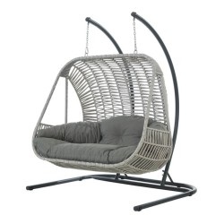 Люлка SANTORINI светло сива OUTDOOR-(NT009-N1007) - Horecano