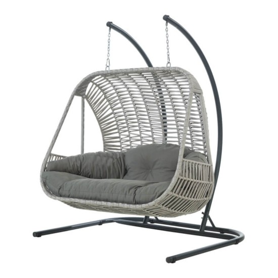 Люлка SANTORINI светло сива OUTDOOR-(NT009-N1007) - Horecano