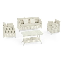 Градински сет MANILA крем OUTDOOR-(NT022-N1002) - Horecano