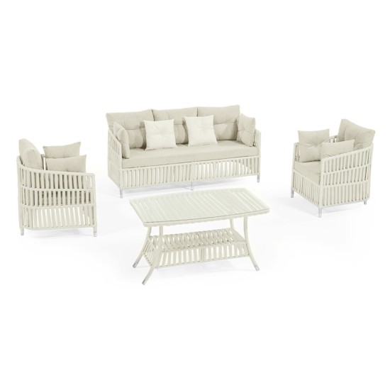 Градински сет MANILA крем OUTDOOR-(NT022-N1002) - Horecano