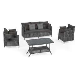 Градински сет MANILA антрацит OUTDOOR-(NT022-N1009) - Horecano