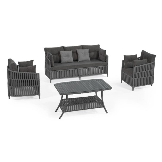 Градински сет MANILA антрацит OUTDOOR-(NT022-N1009) - Horecano