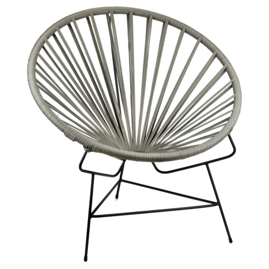 Кресло PAIA 80x80xh85см сиво OUTDOOR-(NT032-N1008) - Horecano