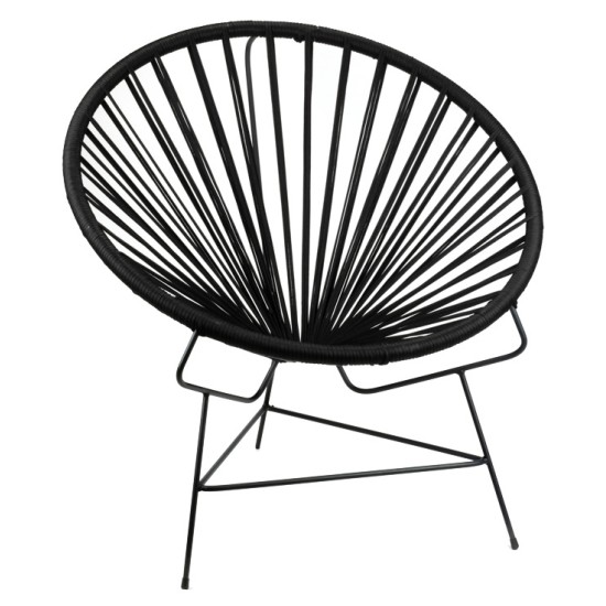 Кресло PAIA 80x80xh85см черно OUTDOOR-(NT032-N1010) - Horecano