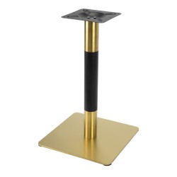 Метална стойка за квадратен/кръгъл плот 45x45xh72см злато/черно (JC-105) - Horecano