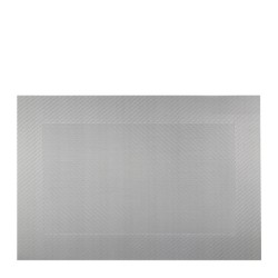 Подложка за хранене с кант сребриста 45x30см PVC (HC-981310) ST010371 181152-3 243023-1 - Horecano