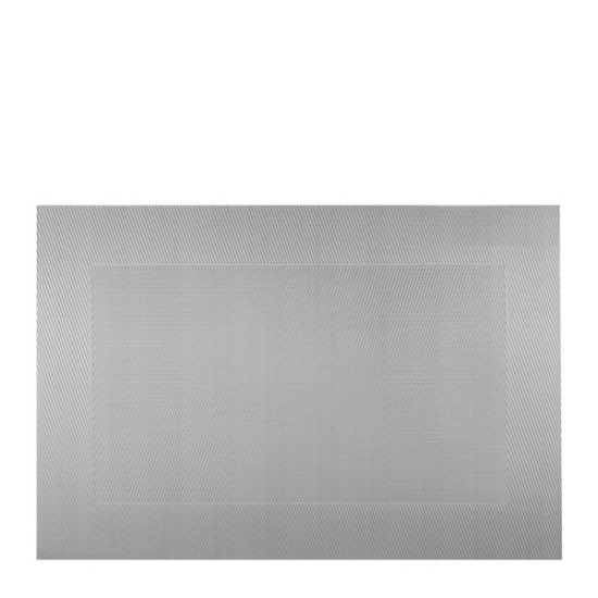 Подложка за хранене с кант сребриста 45x30см PVC (HC-981310) ST010371 181152-3 243023-1 - Horecano