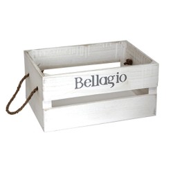 Дървена касетка 31x21x15см бяла BELLAGIO CN-(181155-2M) - Horecano